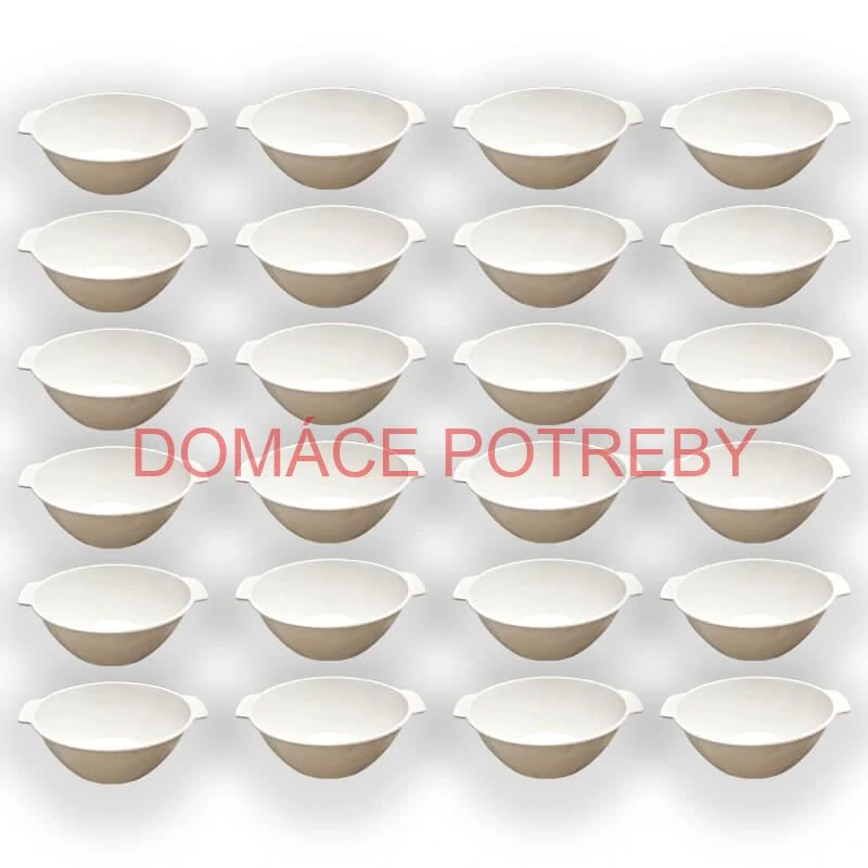 Sada 24 ks: Plastová miska na fajnový kotlíkový guláš a polievky – 500 ml