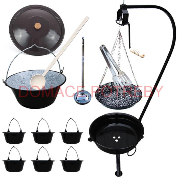 Kotlíková súprava 25 L SMALT + grilovacia panvica PARTY MIX