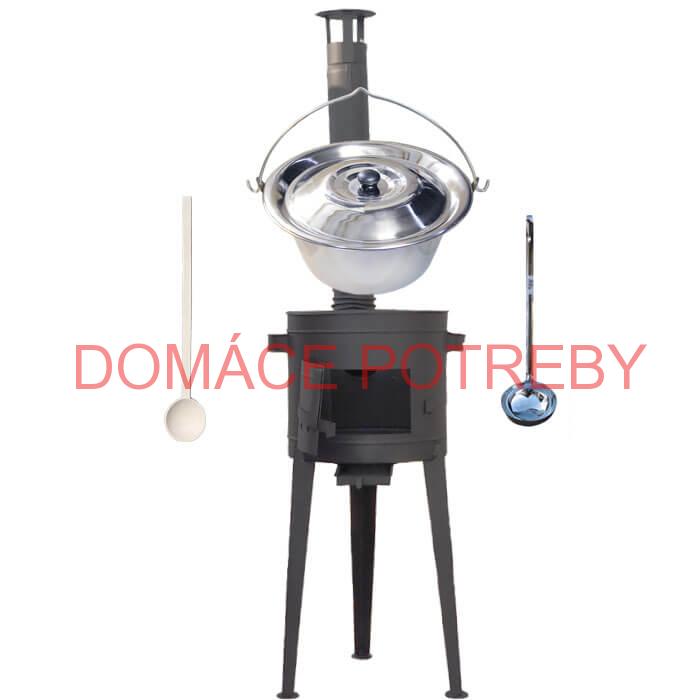 Kotlíkový gulášový set 36 PLUS 600 + nerezový kotlík 14 L (0,8 mm)