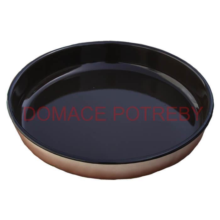 Smaltovaný okruhlý pekáč 38 cm, výška 6,2 cm