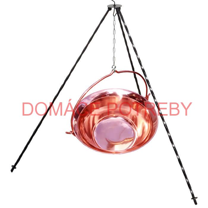 Medený kotlík 14 L (1,2 mm) + trojnožka 1,2 m