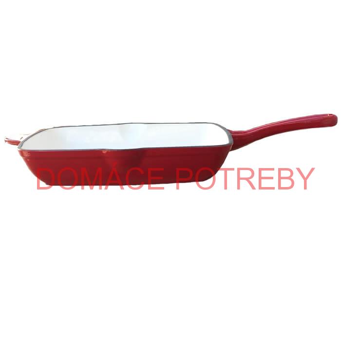 Liatinová panvica na grilovanie so smaltovaným povrchom 26 cm Strong Mold