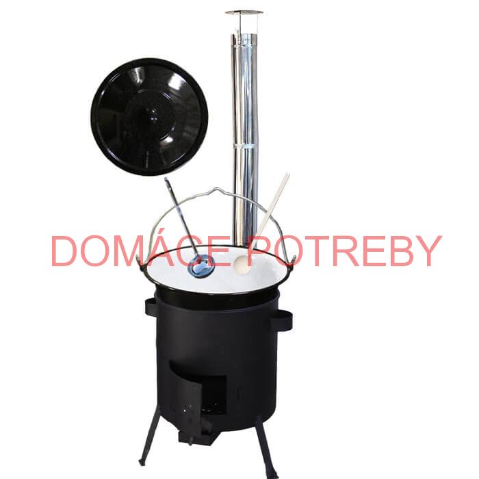 Smaltovaný kotlík 30 L + žiaruvzdorná kotlina (1 mm) 42 PLUS 600