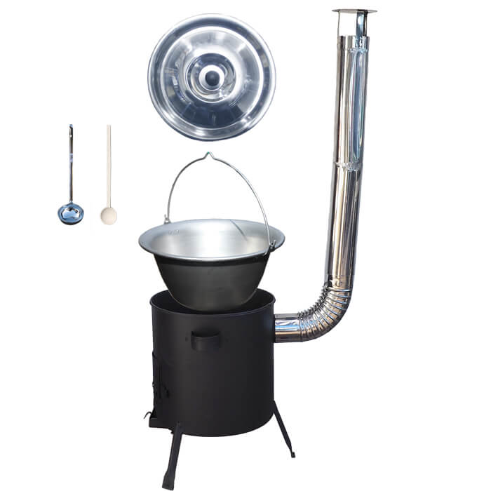 Nerezový kotlík 20 L (1,5 mm) + žiaruvzdorná kotlina (1 mm) 42 PLUS 600