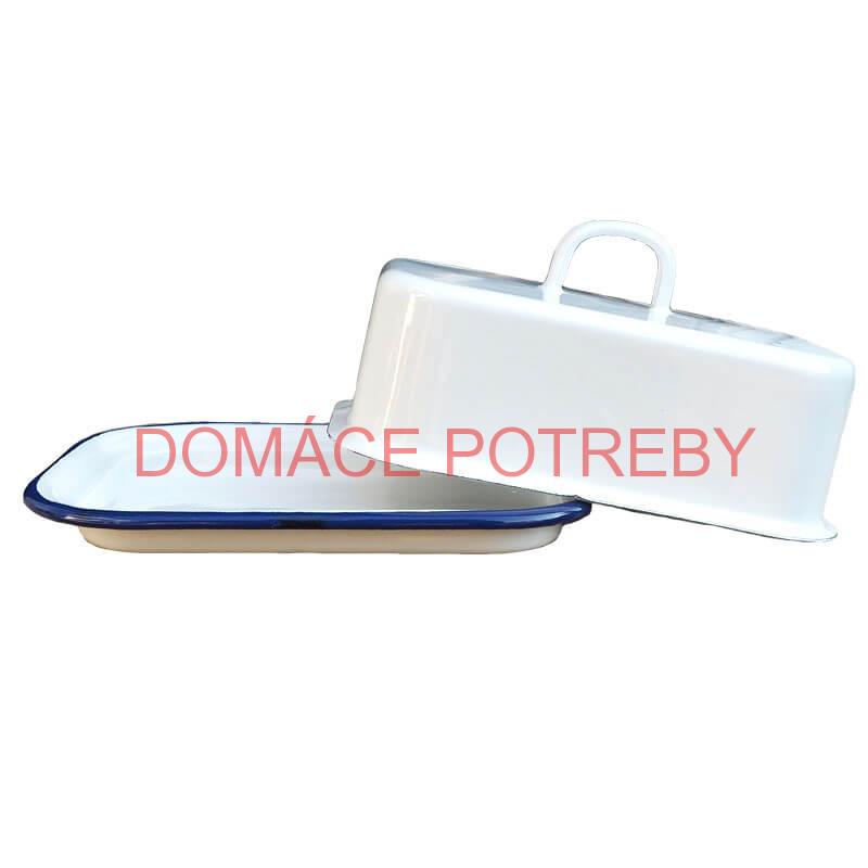 Smaltovaná maselnička - biela