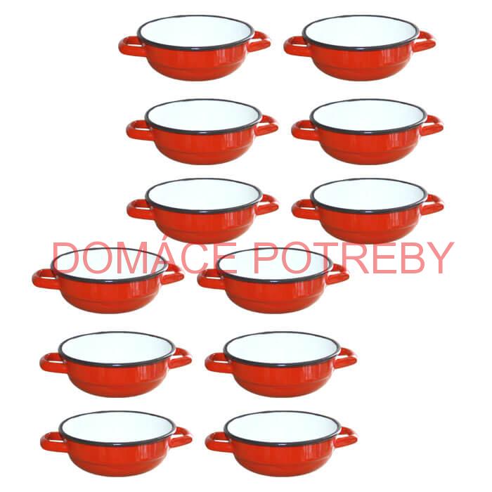 Súprava smaltovaných selských misiek 14 cm 12 ks