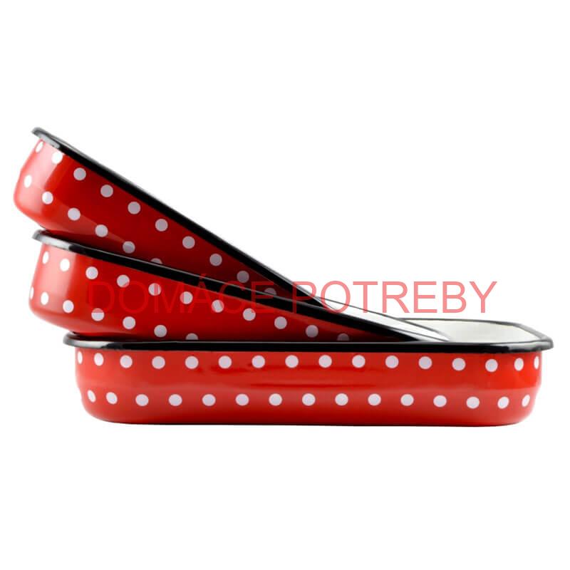 Smaltovane pekáče DECOR 3 ks