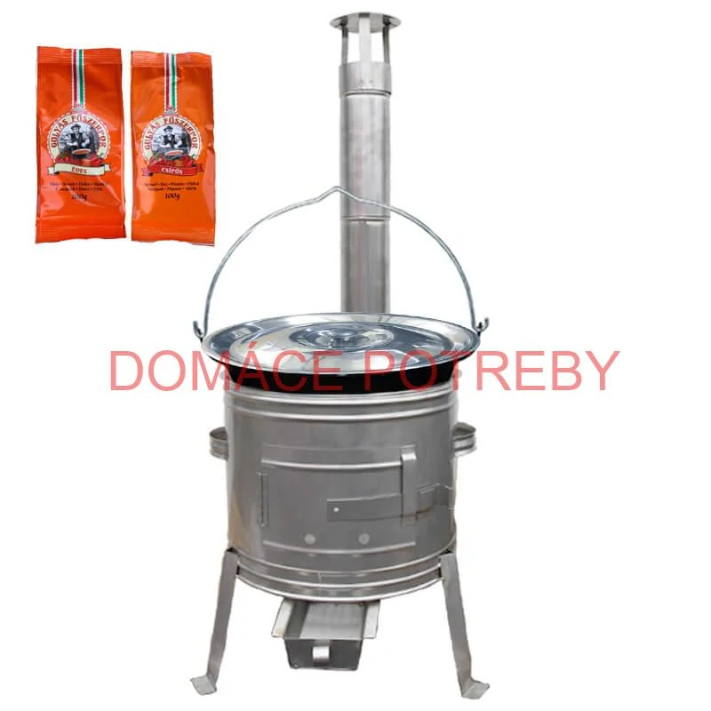 Smaltovaný kotlík 22 L + Nerezová kotlina 42 INOX + paprikové korenie na guláš - MIX 100 g
