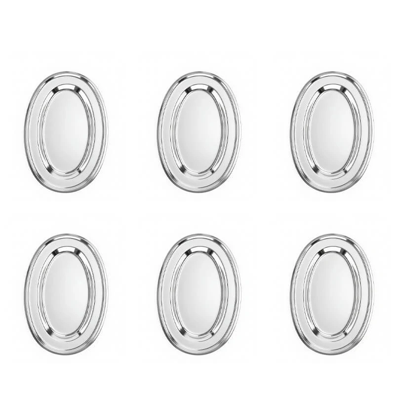Nerezové podnosy pre catering – set 6 ks (30,5cm) - Servíruj s istotou a štýlom