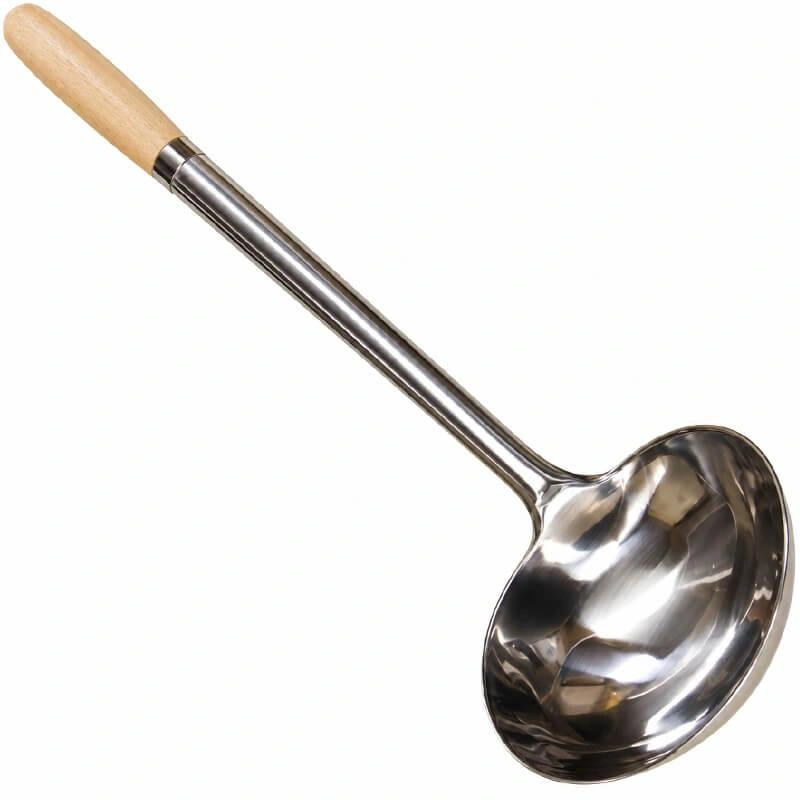 Antikorová naberačka 250 ml s drevenou rúčkou – 51,5 cm