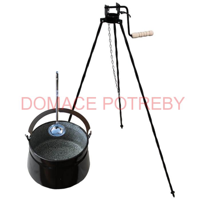 Kotlík na ryby 30 L + trojnožka s kladkou