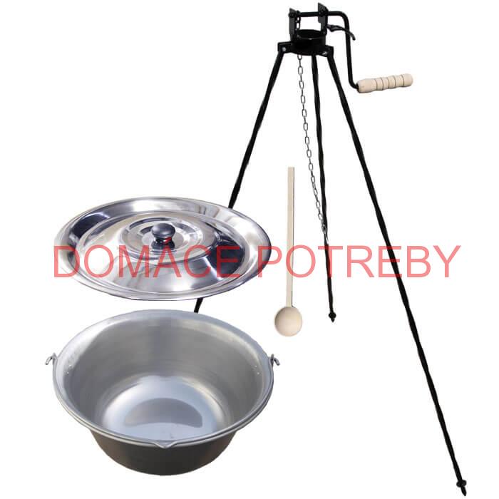 Nerezový kotlík 20 L (1,5 mm) + stojan s kladkou VAR