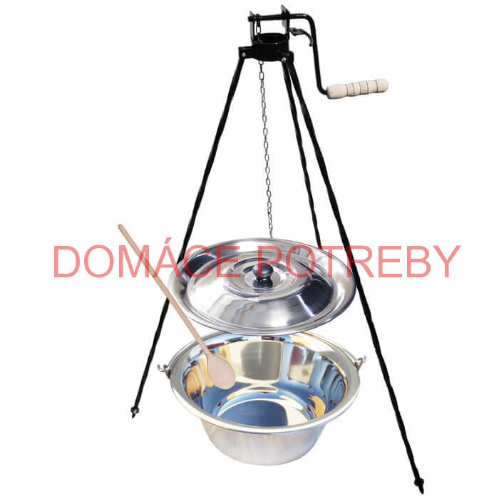 Antikorový kotlík 10 L (1,2 mm)+ stojan s kladkou VAR