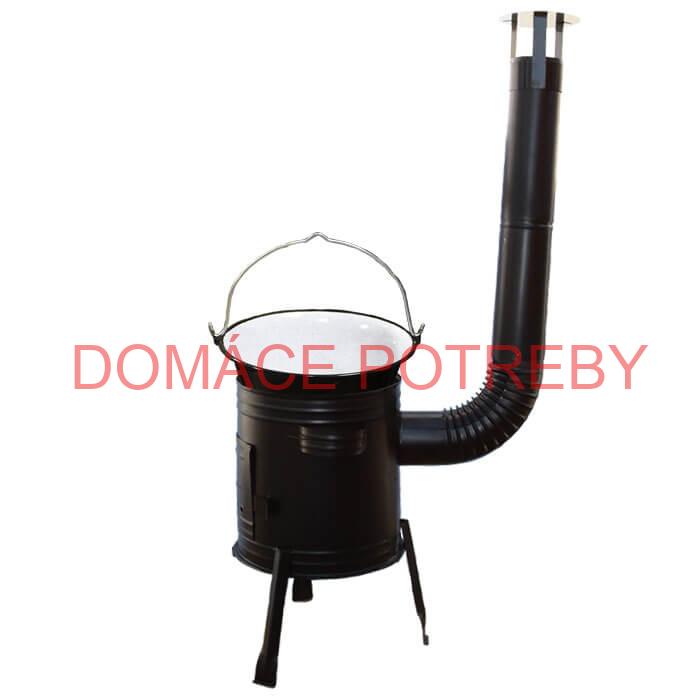 Smaltovaný kotlík 8 L (1,2 mm) + kovová kotlina 31 CLASSIC (KOV) Easy party