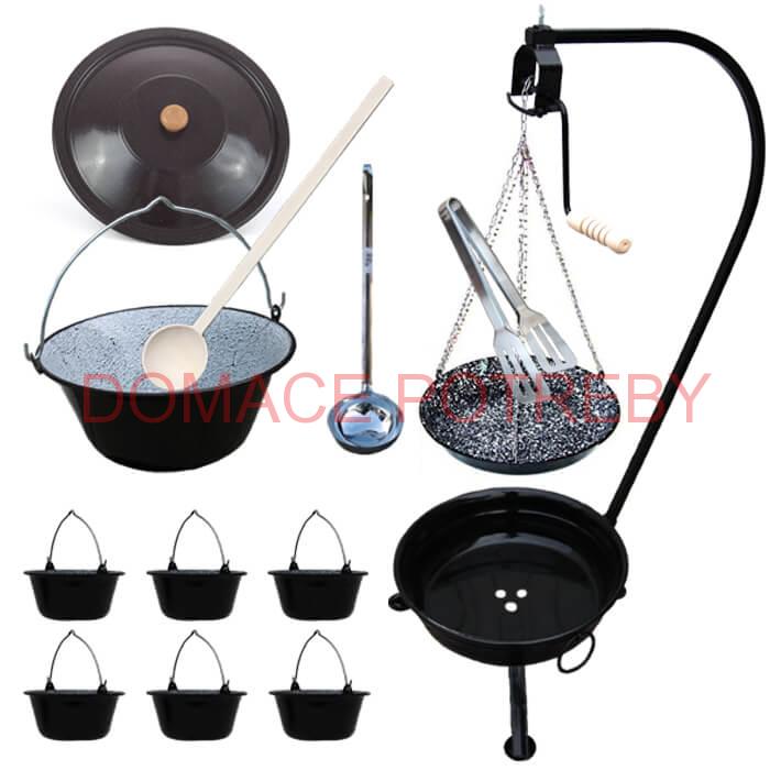 Kotlíková súprava 25 L SMALT + grilovacia panvica PARTY MIX