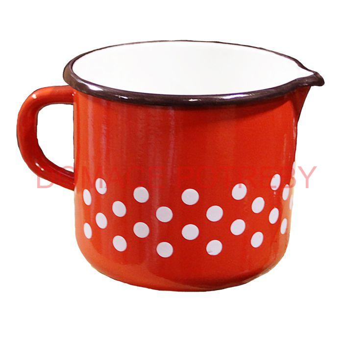 Smaltovaný hrnček 1,5 L (bodky)