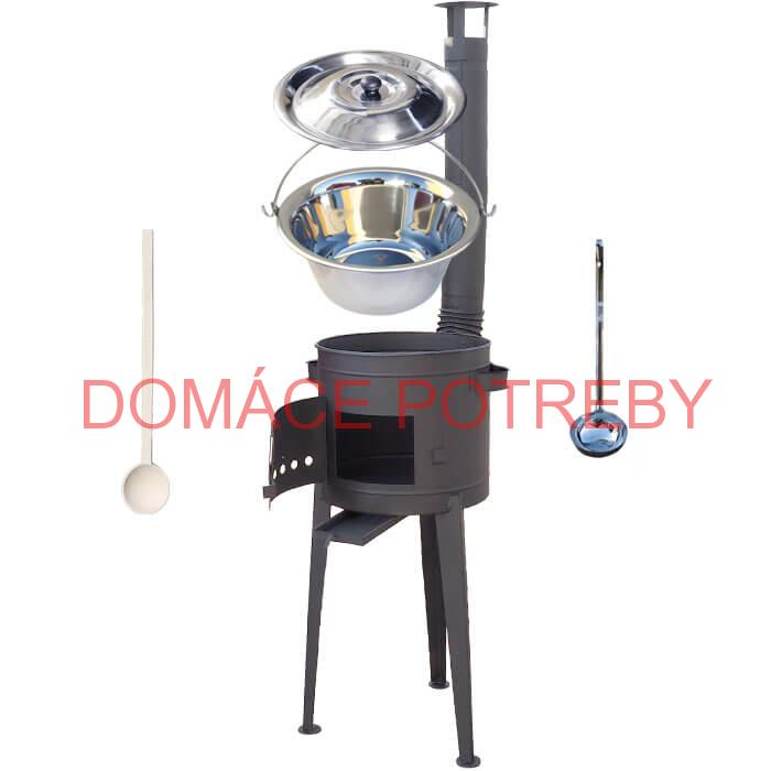 Kotlíkový gulášový set 36 PLUS 600 + nerezový kotlík 14 L (0,8 mm)