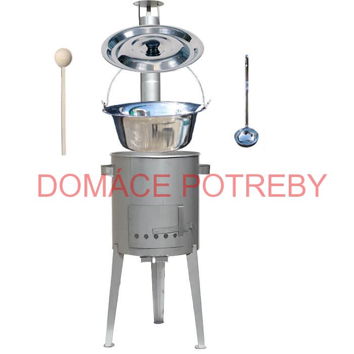 Antikorový kotlík 30 L (1,2 mm) + nerezová kotlina 45 cm LUXUS