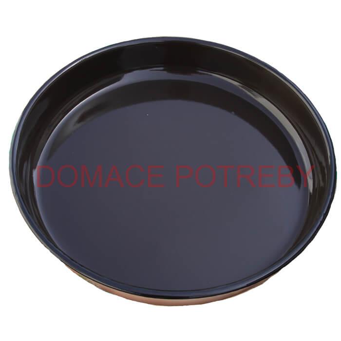 Smaltovaný okruhlý pekáč 38 cm, výška 6,2 cm