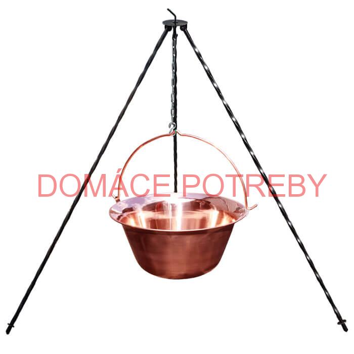 Medený kotlík 14 L (1,2 mm) + trojnožka 1,2 m