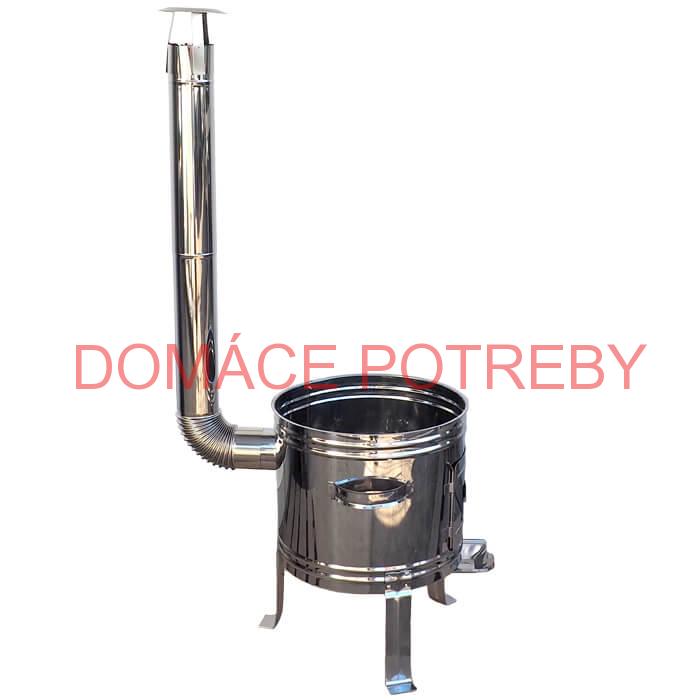 Nerezová kotlina s antikorovou úpravou 36 cm INOX