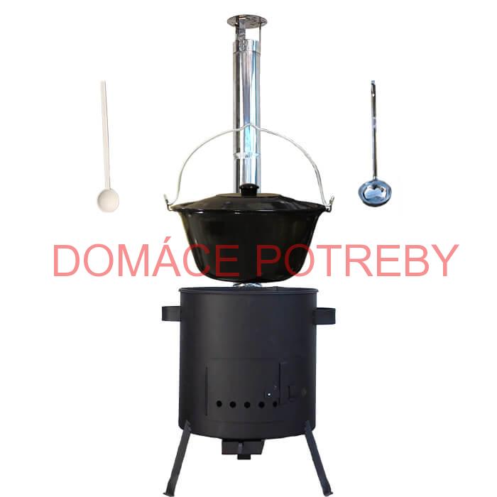 Smaltovaný kotlík 20 L + žiaruvzdorná kotlina (1 mm) 42 PLUS 600