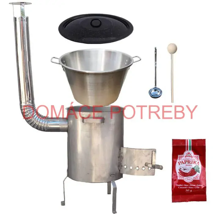 Nerezový kotol 40 L (1,2 mm) + nerezová kotlina (1,5 mm) 45 cm STRONG EXCLUSIVE