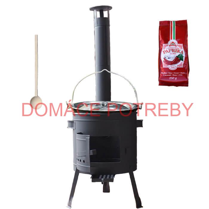 Smaltovaný kotlík 22 L (1,2 mm) + hrubostenná (1,5 mm) žiaruvzdorná kotlina BALKY STRONG 42 PLUS 600