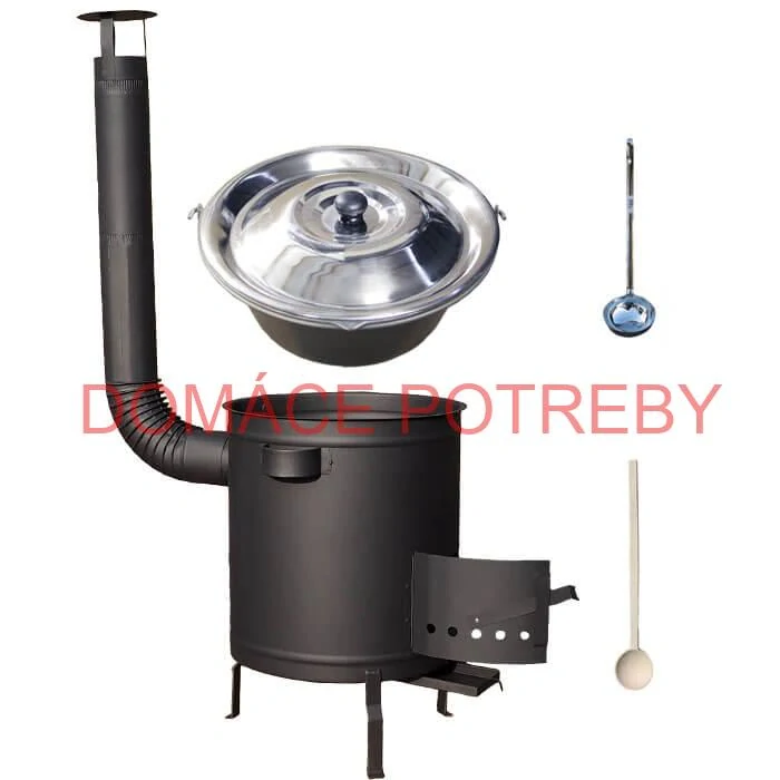 Nerezový kotlík 15 L (1,5 mm) + hrubostenná (1,5 mm) a žiaruvzdorná kotlina 36 PLUS 600