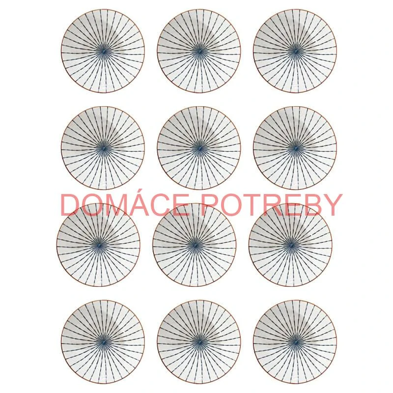 Sada 12 ks veľkých keramických misiek na guláš a polievky, 1 liter