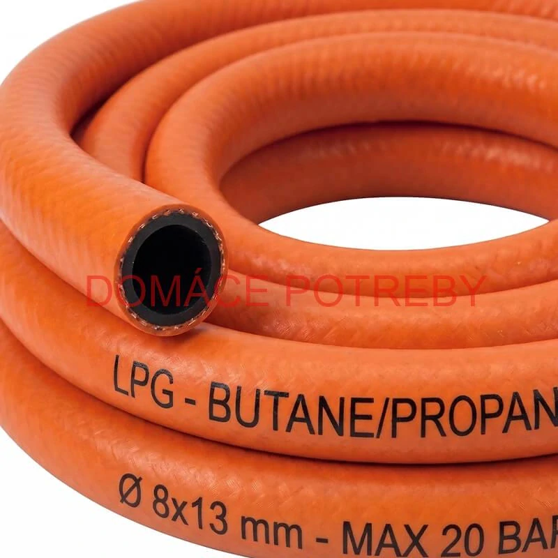 Plynová hadica 2,5 m + 2 svorky + ľavá matica (20 bar)