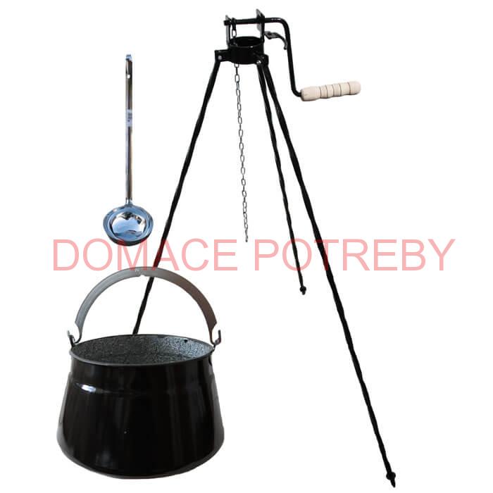 Kotlík na ryby 13 L + trojnožka s kladkou