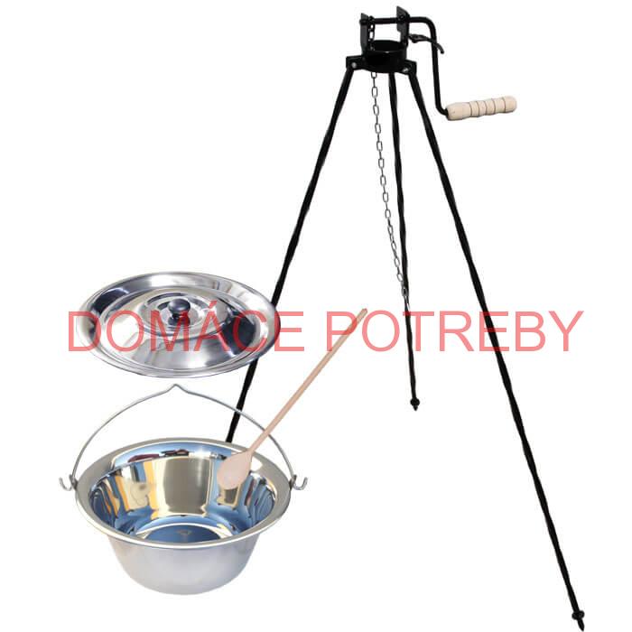 Antikorový kotlík 10 L (1,2 mm)+ stojan s kladkou VAR