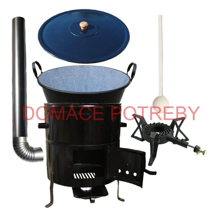 Zabíjačková súprava + smaltovaný kotol 60 L + horák KEMPER