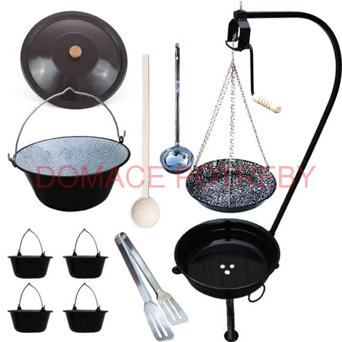 Kotlíková súprava 16 L SMALT + grilovacia panvica PARTY MIX