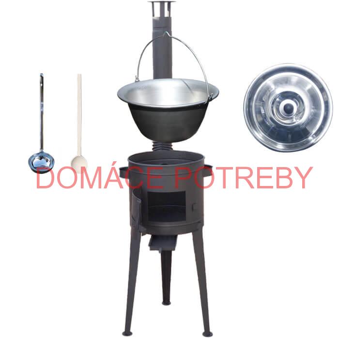 Kotlíkový gulášový set 42 PLUS 600 + nerezový kotlík 20 L (1,5 mm)