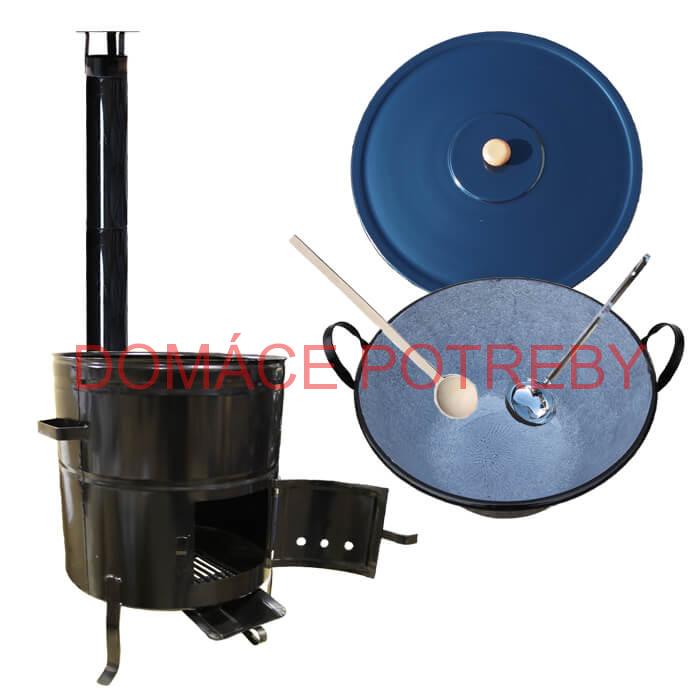 Smaltovaný kotol 60 L + kovová kotlina 53 cm BIG PARTY