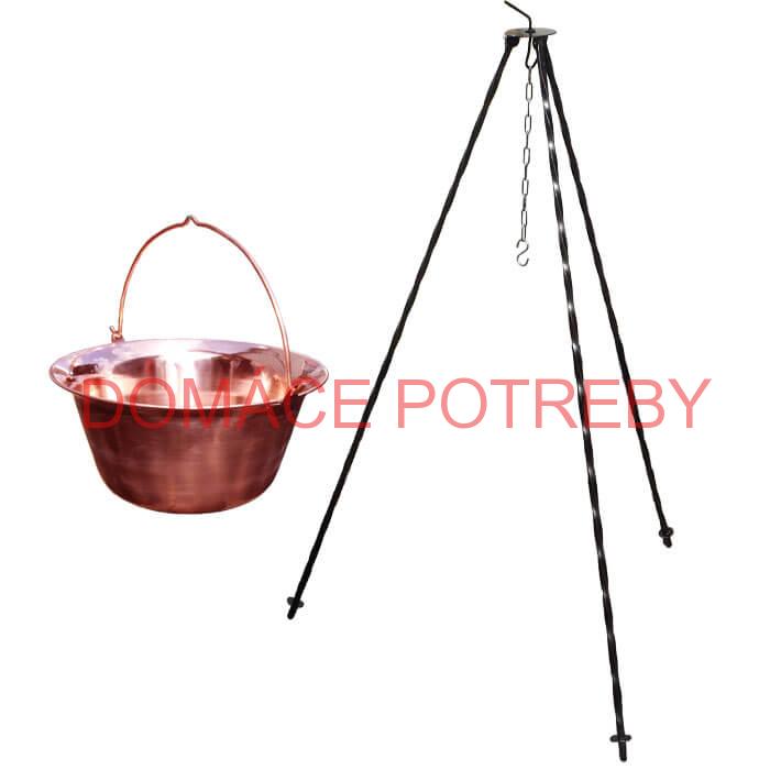 Medený kotlík 20 L (1,2 mm) + trojnožka 1,2 m