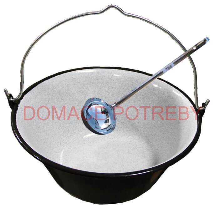 Smaltovaný kotlík 16 L + antikórová naberačka