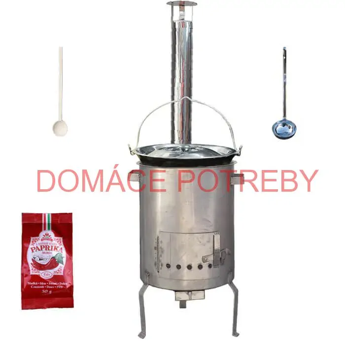 Smaltovaný kotlík 25 L (1,2 mm) + nerezová kotlina (1,5 mm) 42 cm STRONG EXCLUSIVE