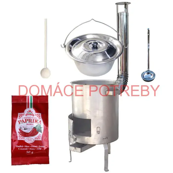 Nerezový kotlík 30 L (1,2 mm) INOX + nerezová kotlina (1,5 mm) 45 cm STRONG EXCLUSIVE