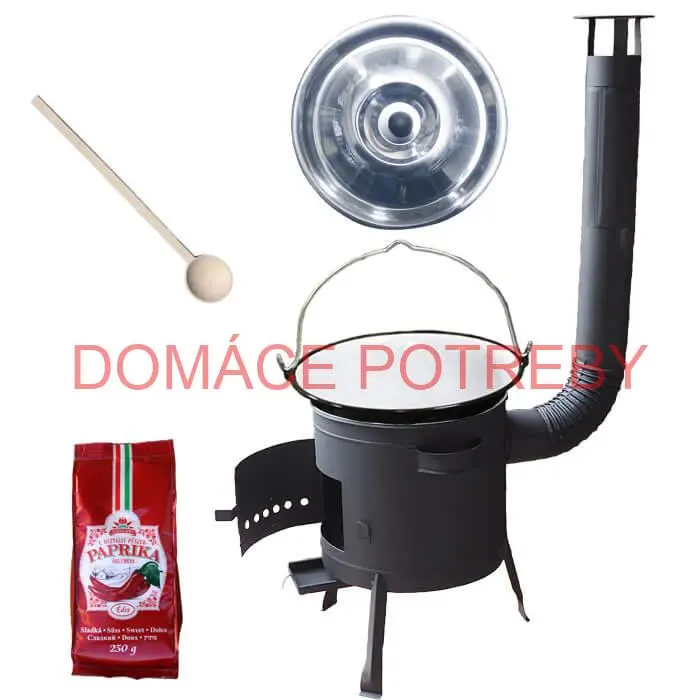 Smaltovaný kotlík 25 L (1,2 mm) + hrubostenná (1,5 mm) žiaruvzdorná kotlina BALKY STRONG 42 PLUS 600