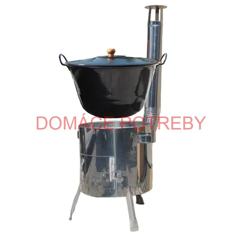 Smaltovaný kotol 70 L + nerezová kotlina 53 cm LUSTRO