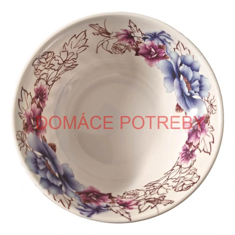 Plastová miska s kvetinovým vzorom (750 ml) – na poriadny guláš aj kapustnicu