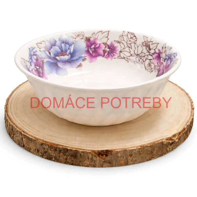 Drevený podnos z prírodného plátku dreva s kôrou Ø 20–24 cm