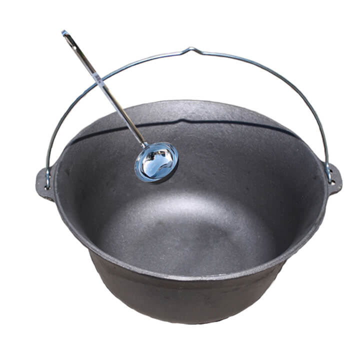 Liatinový kotlík 10,8 L + antikórová naberačka