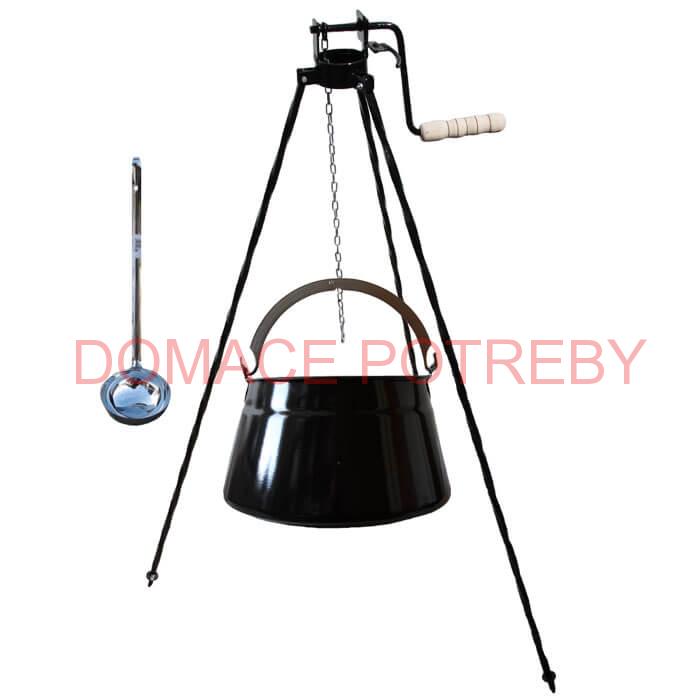 Kotlík na ryby 13 L + trojnožka s kladkou