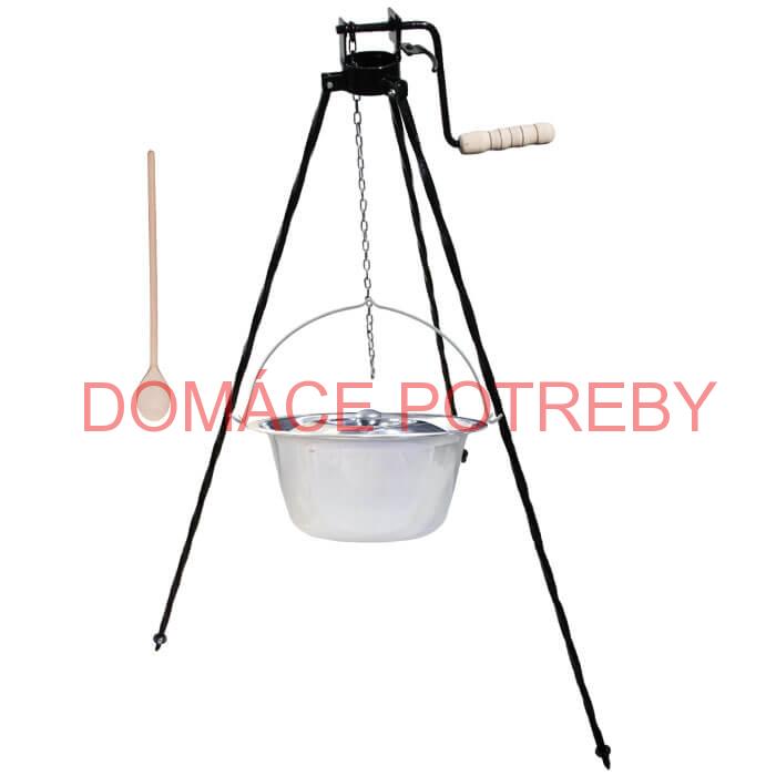 Antikorový kotlík 10 L (1,2 mm)+ stojan s kladkou VAR